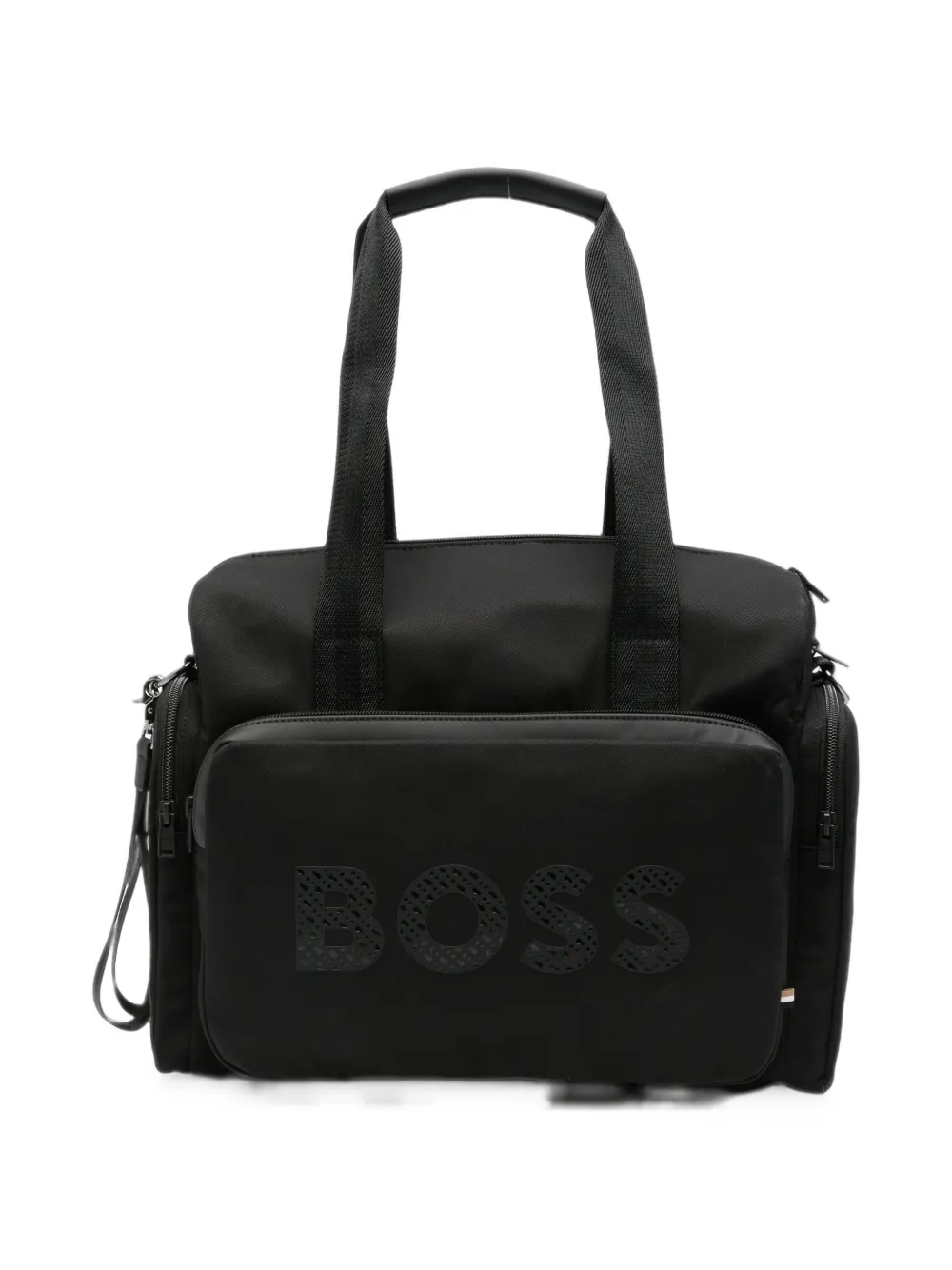 BOSS Kidswear Wickeltasche mit Logo-Print - Schwarz