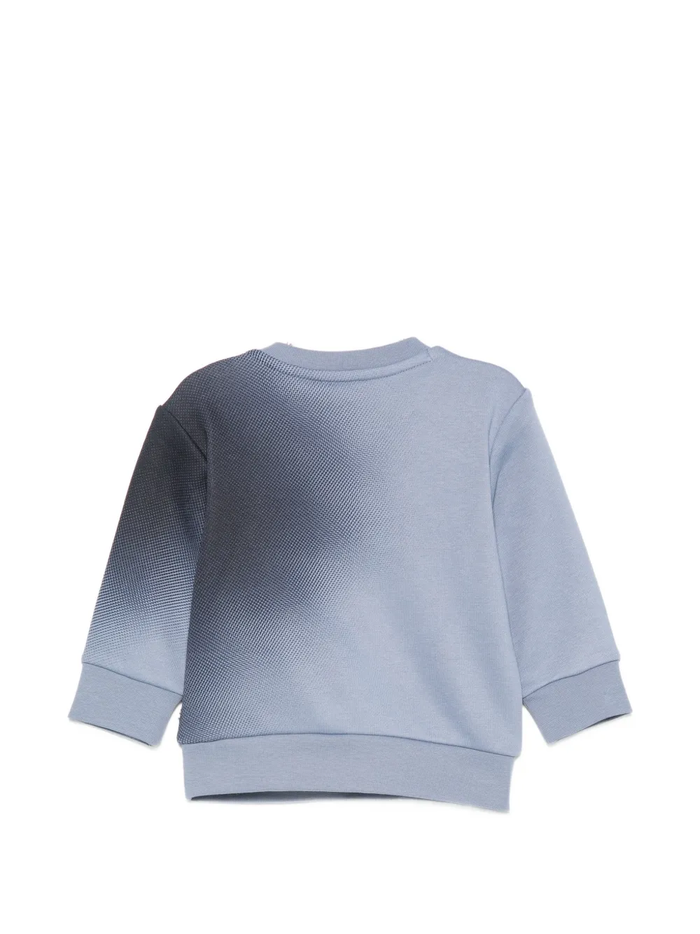 BOSS Kidswear Trui met logoprint en kleurverloop Blauw