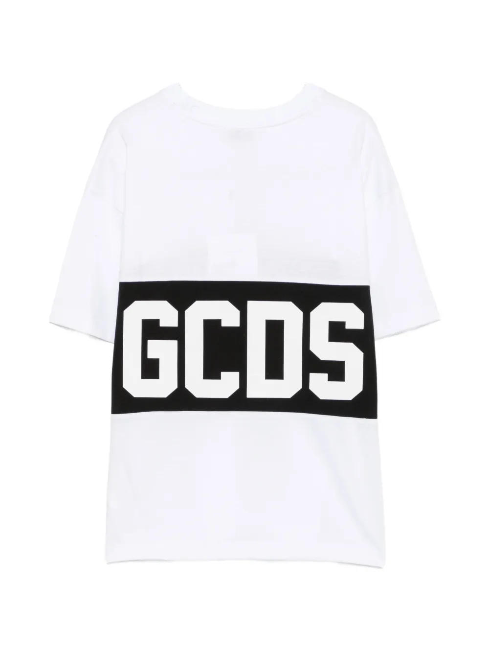 Gcds Kids Katoenen T-shirt met logoprint Wit