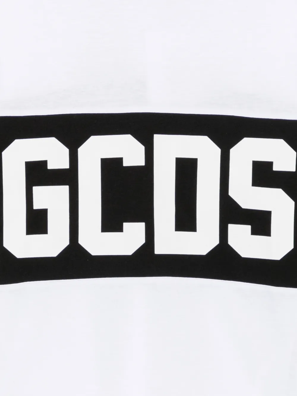 Gcds Kids Katoenen T-shirt met logoprint Wit