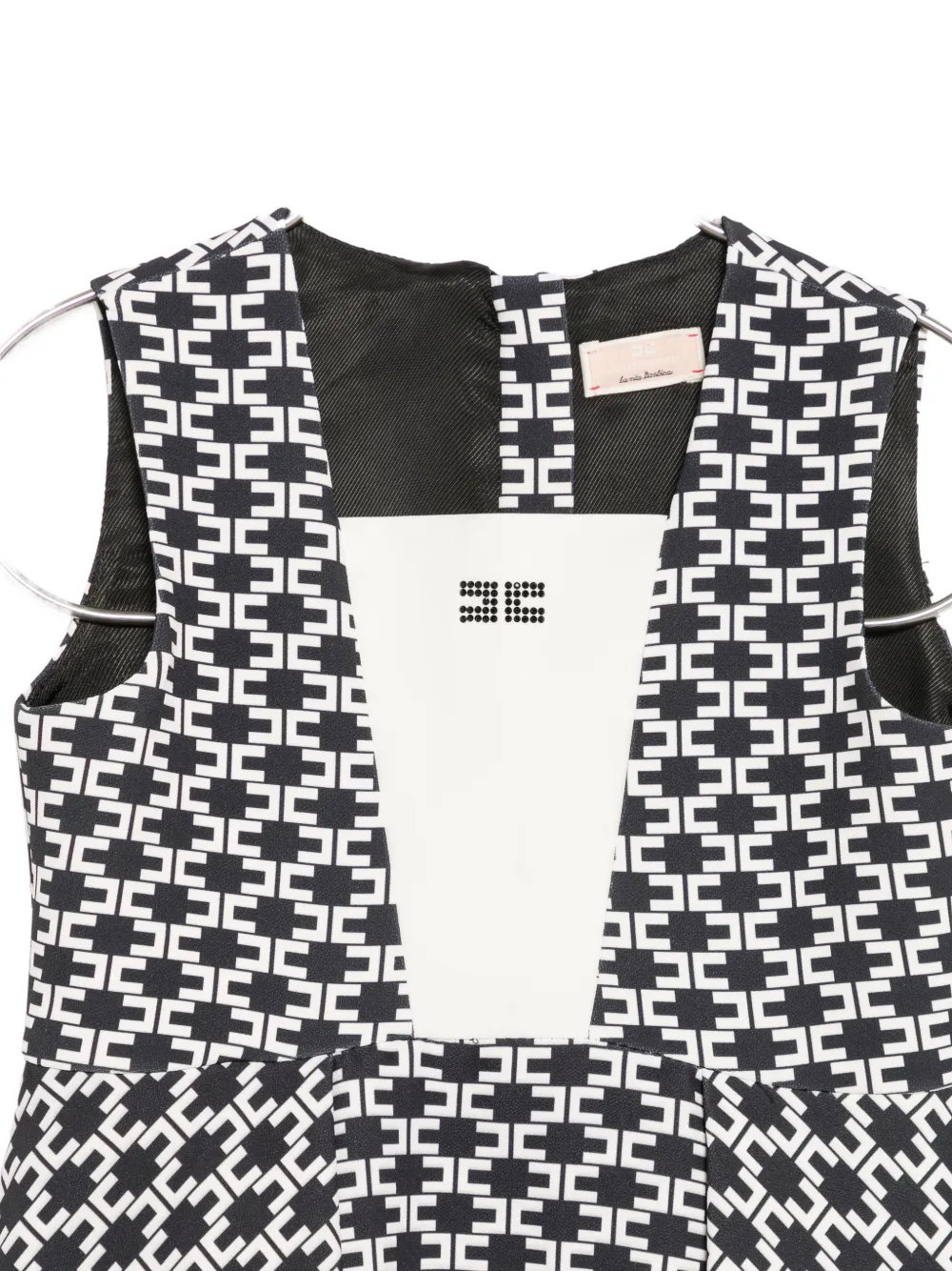 Elisabetta Franchi Kids Mouwloze jurk Zwart