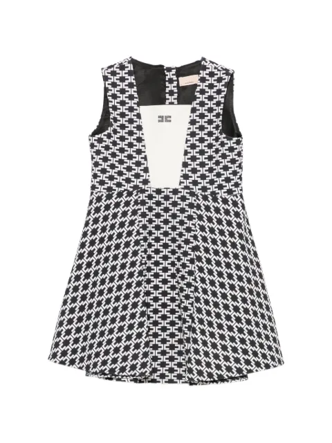 Elisabetta Franchi Kids monogram-pattern sleeveless dress