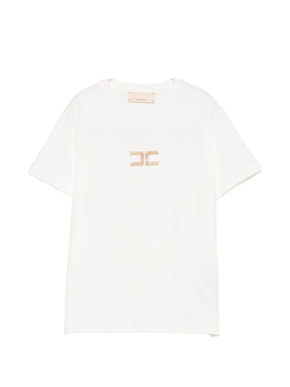 Elisabetta Franchi Kids logo-embellished T-shirt - Bianco