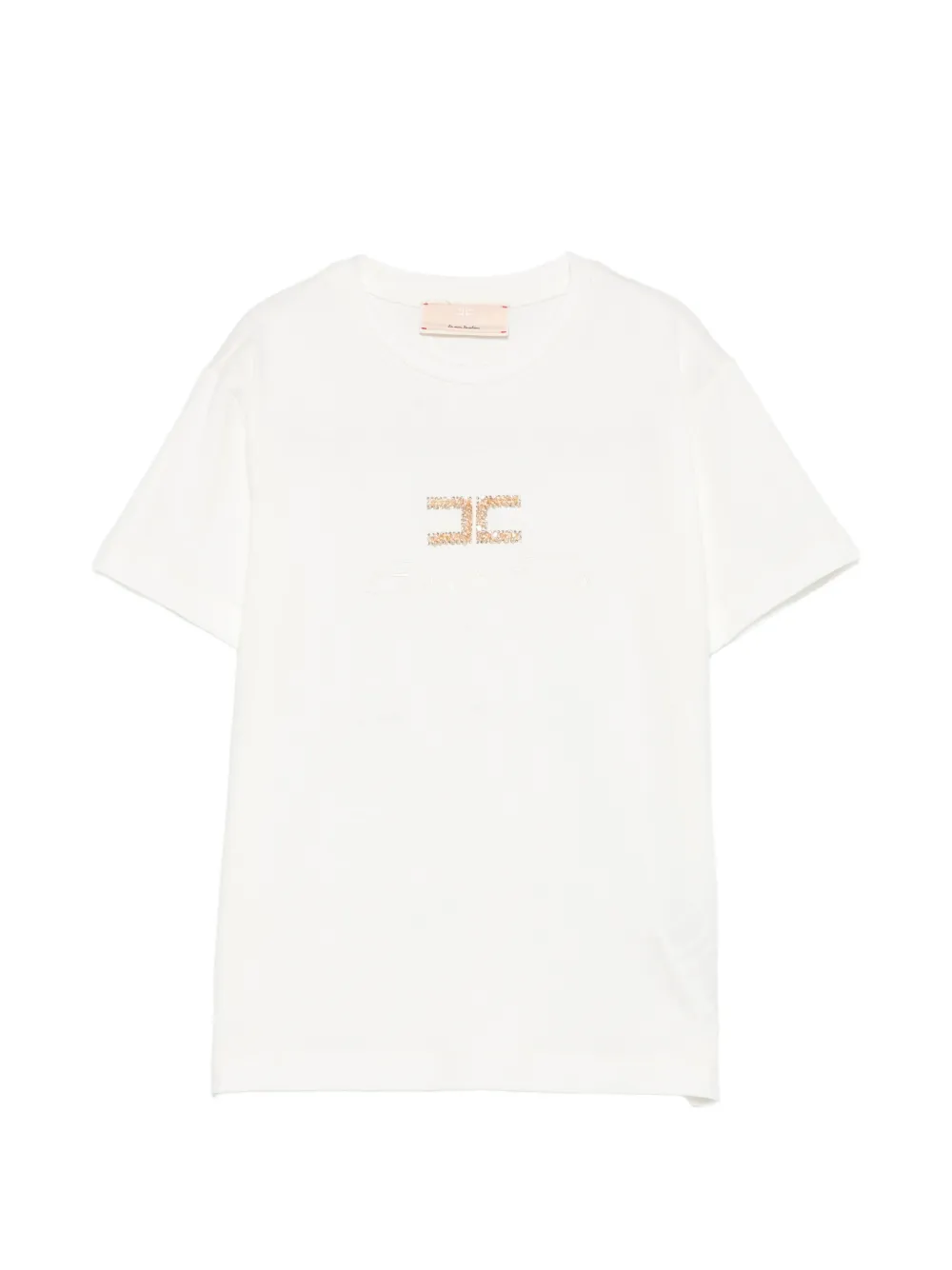 Elisabetta Franchi Kids logo-embellished T-shirt - Bianco