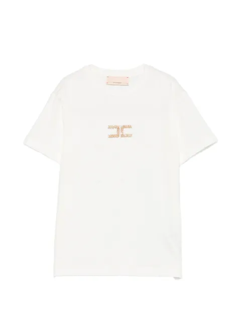 Elisabetta Franchi Kids T-shirt med logoudsmykning