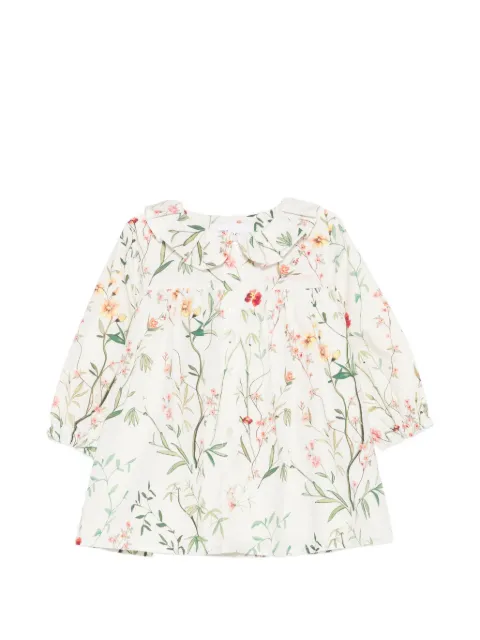 Givenchy Kids floral-print ruffled-collar dress