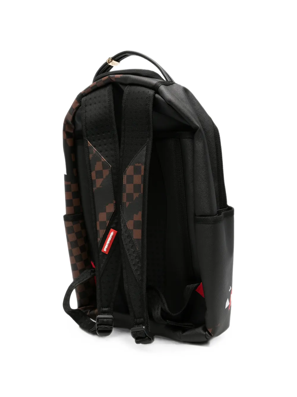 Sprayground Geruite rugzak met haaienpatroon Zwart
