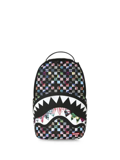 Sprayground Shark Mouth checkered backpack