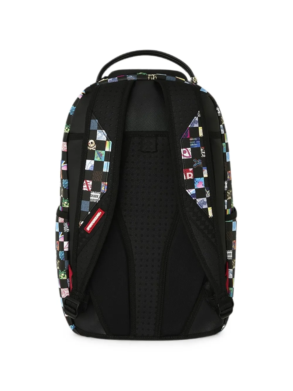 Sprayground Shark Mouth geruite rugzak Zwart