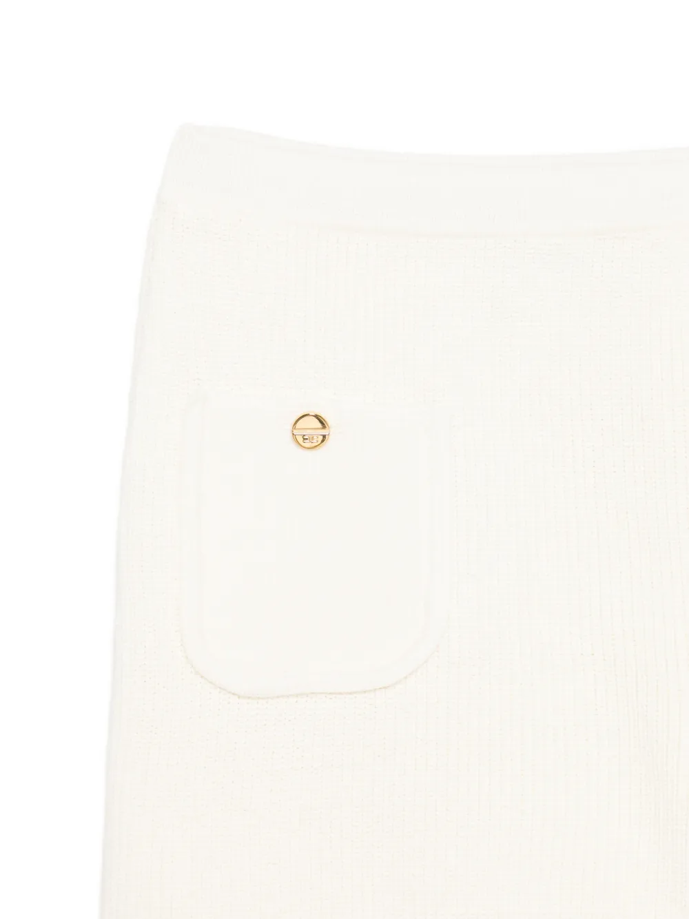 Elisabetta Franchi Kids Rok met logoplakkaat Wit
