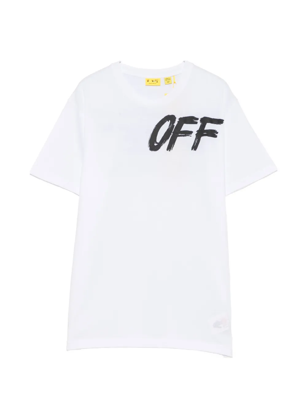 Off-White Kids logo-print cotton T-shirt - Bianco