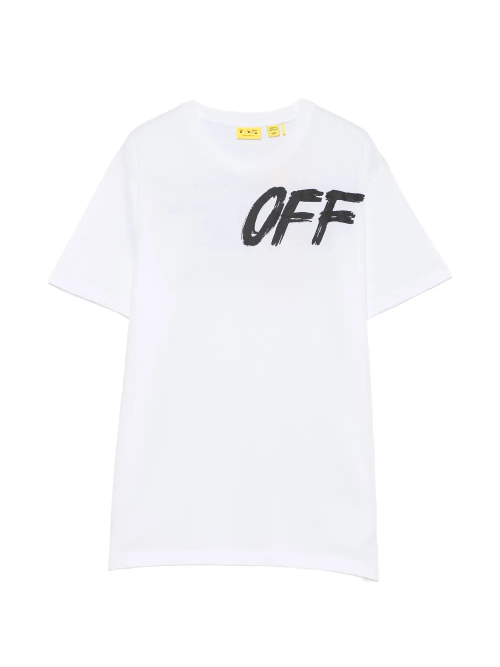 Off-White Kids logo-print cotton T-shirt - Bianco