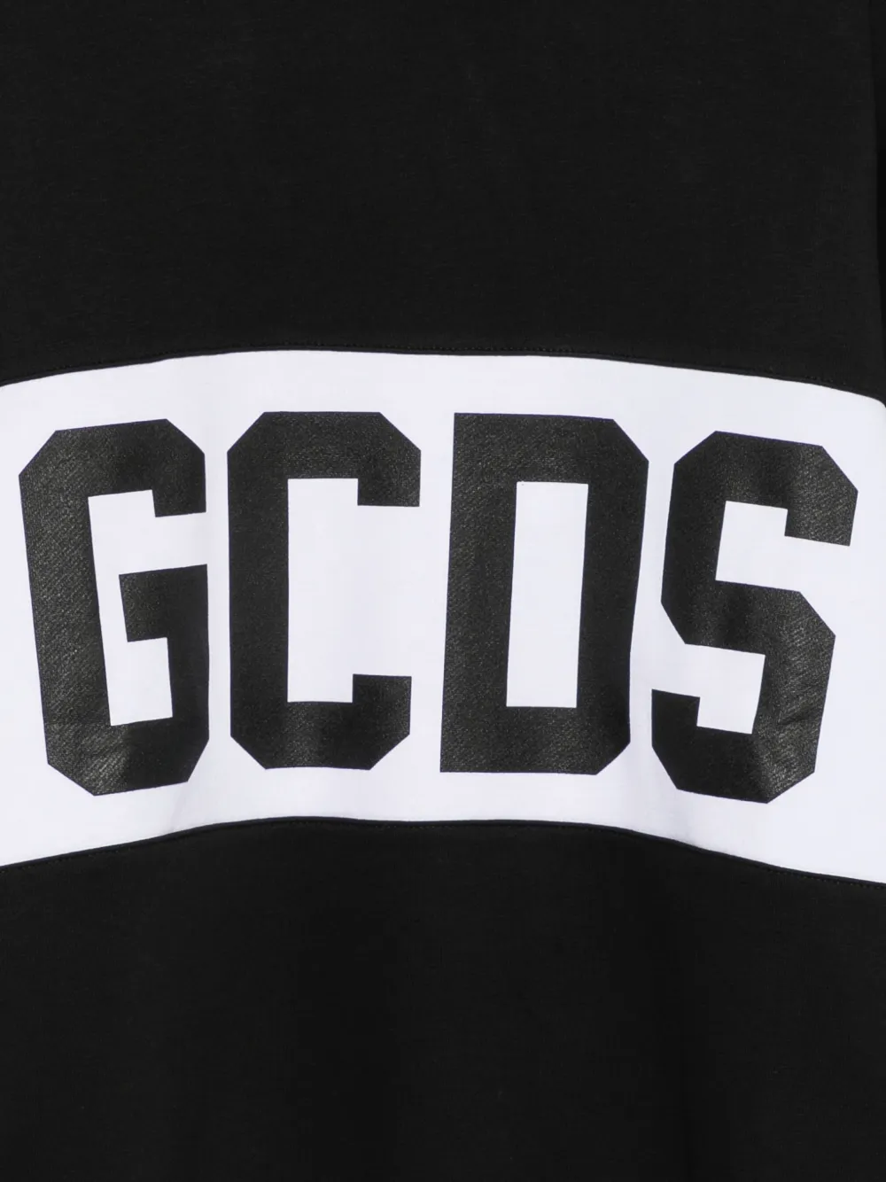 Gcds Kids Trui met logoprint en vlakken Zwart