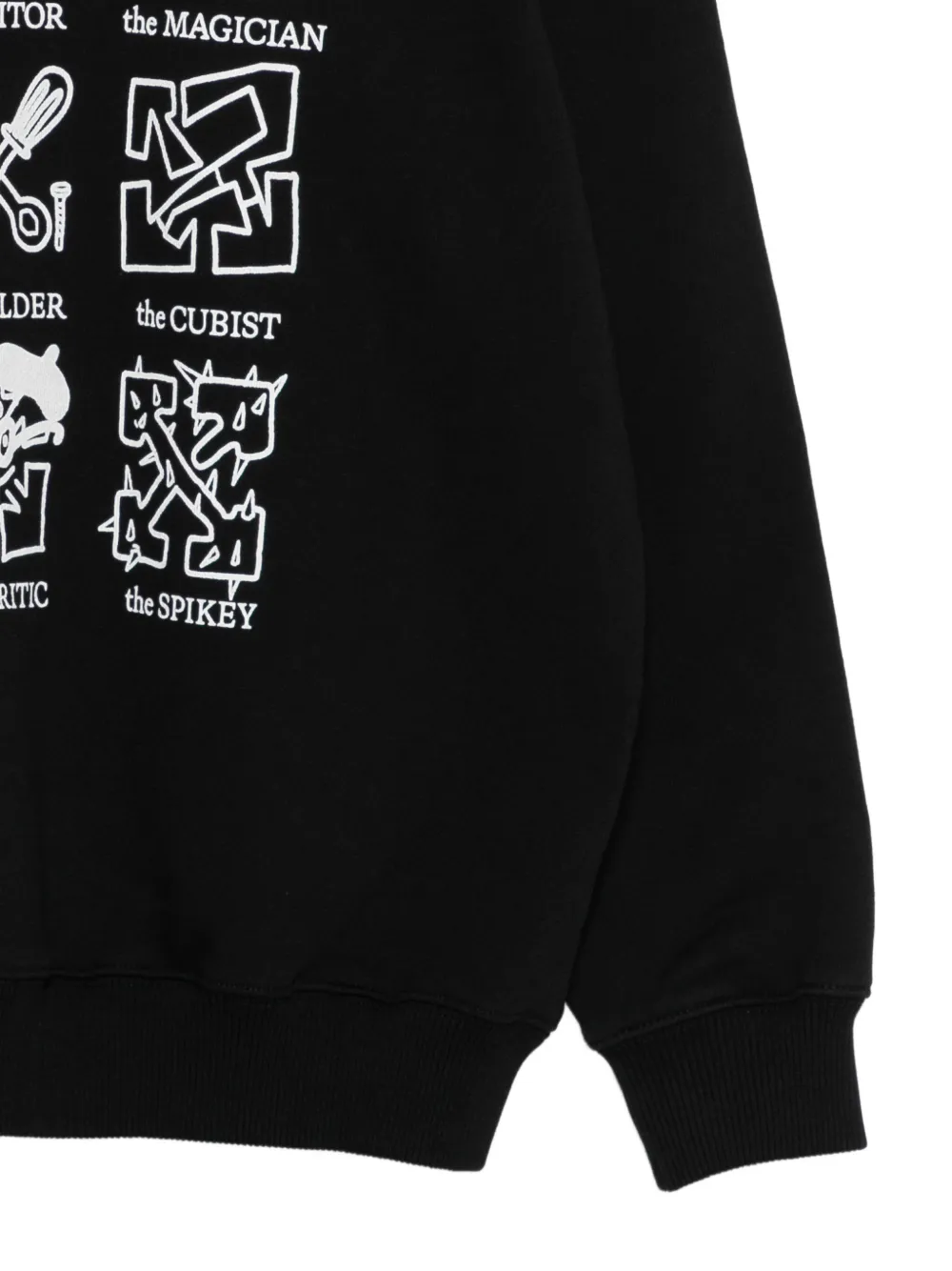 Off-White Kids Trui met print Zwart