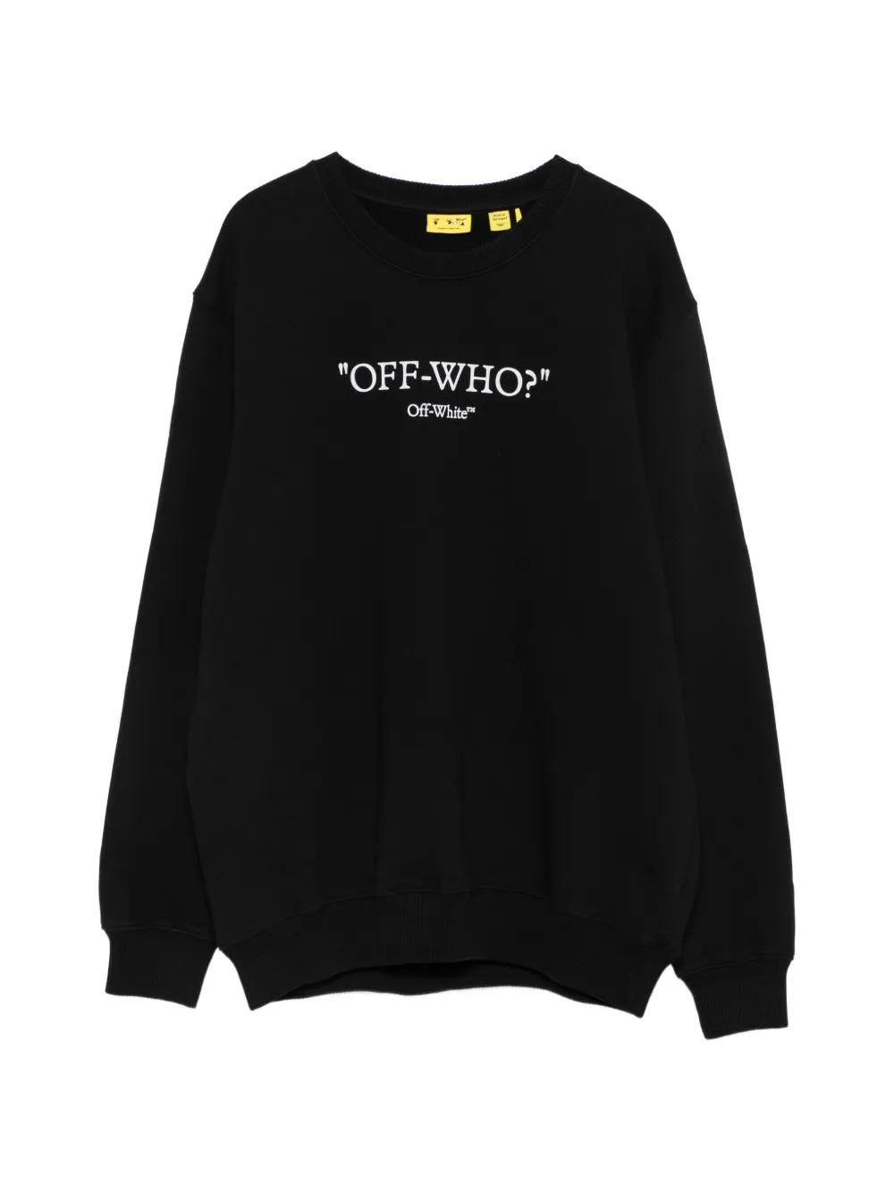 Off-White Kids Maglione in cotone con stampa grafica - Nero
