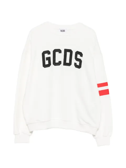 Gcds Kids sudadera con aplique del logo y mangas con rayas