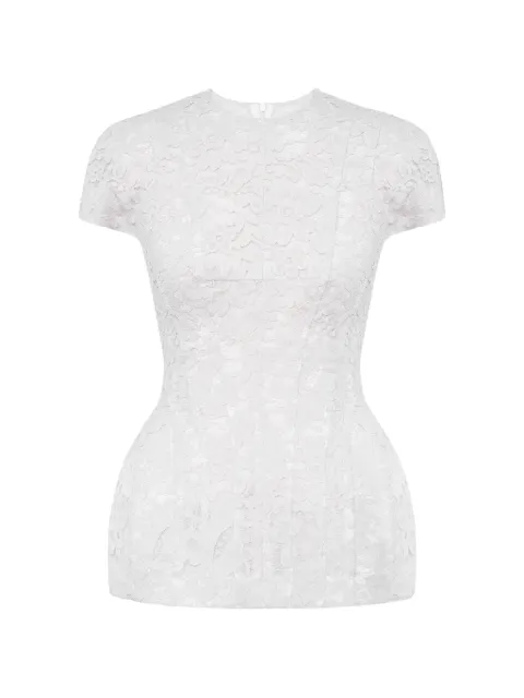 POST MERIDIEM lace peplum top