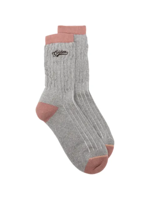 Golden Goose Golden logo-embroidered distressed socks