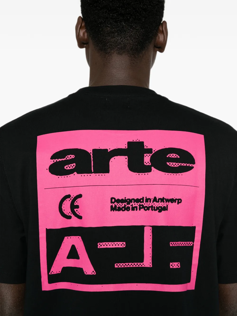 Arte Antwerp Katoenen T-shirt met grafische print Zwart