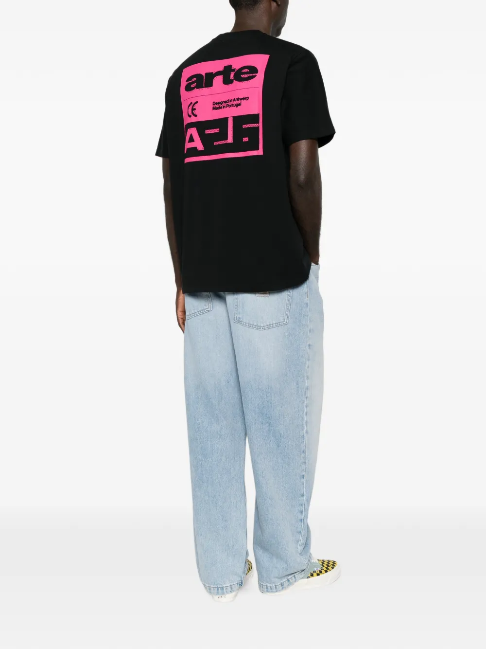 Arte Antwerp Katoenen T-shirt met grafische print Zwart