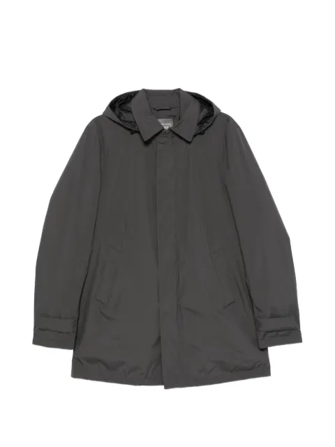Herno hooded button-up jacket