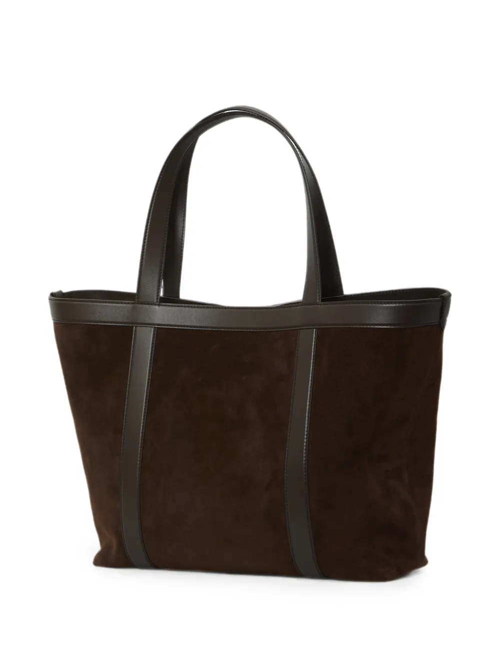 Dolce & Gabbana Suède shopper met DG gesp Bruin