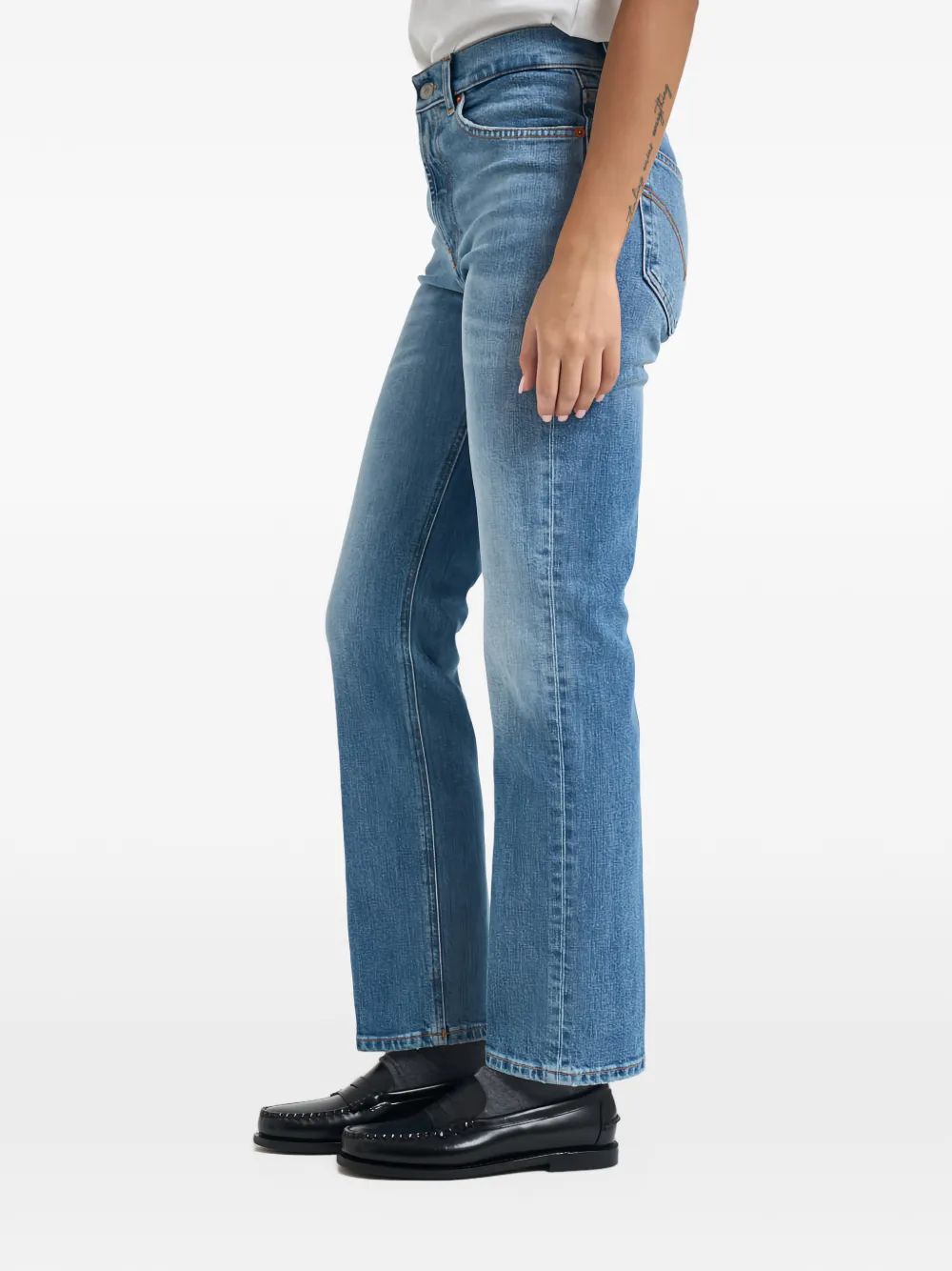 DONDUP Dafne faded straight-leg jeans Blauw