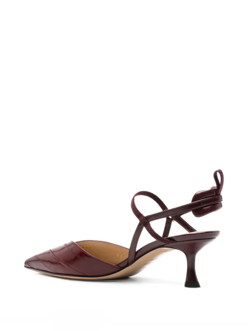 FENDI pointed-toe slingback pumps Rood