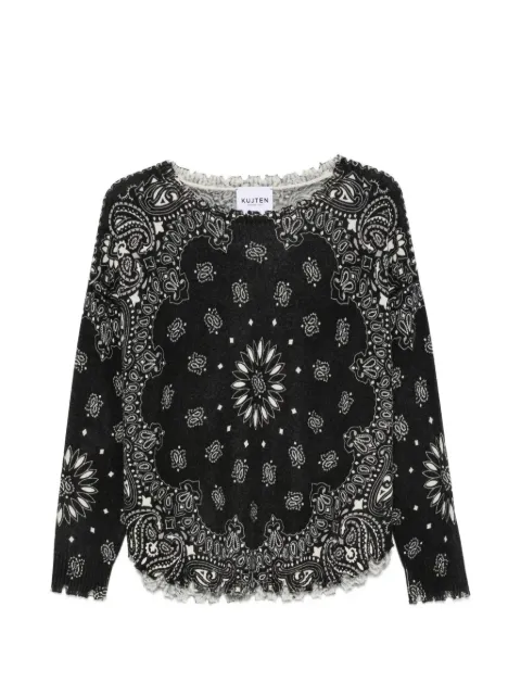 kujten bandana-print sweater