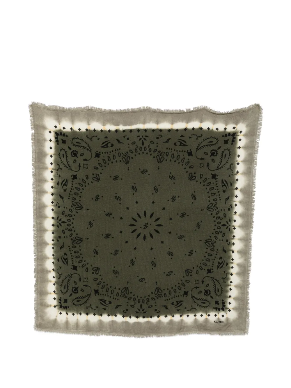 kujten Schal mit Bandana-Print - Grün