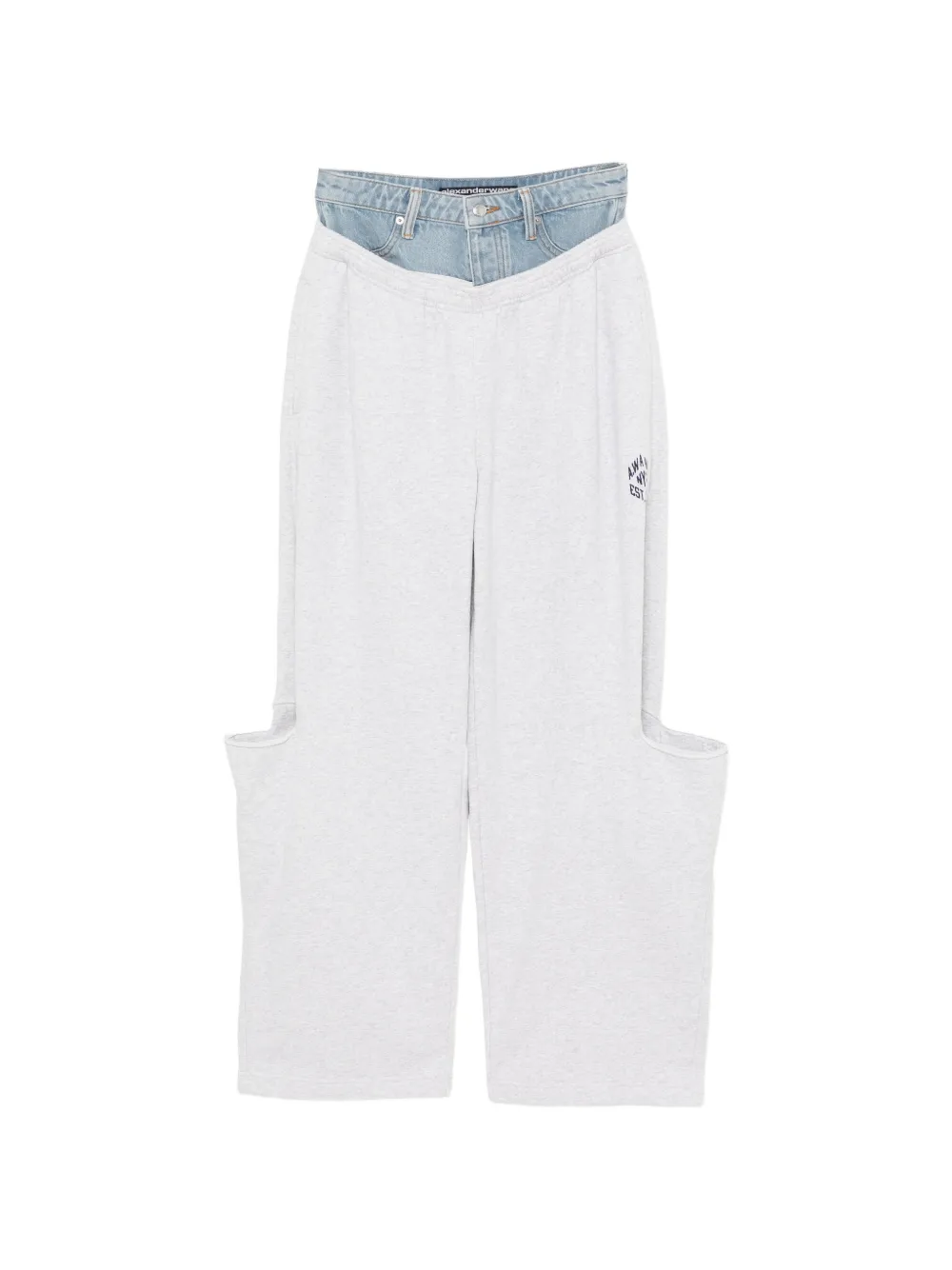Alexander Wang pre-style slashed sweatpant pants - Grigio