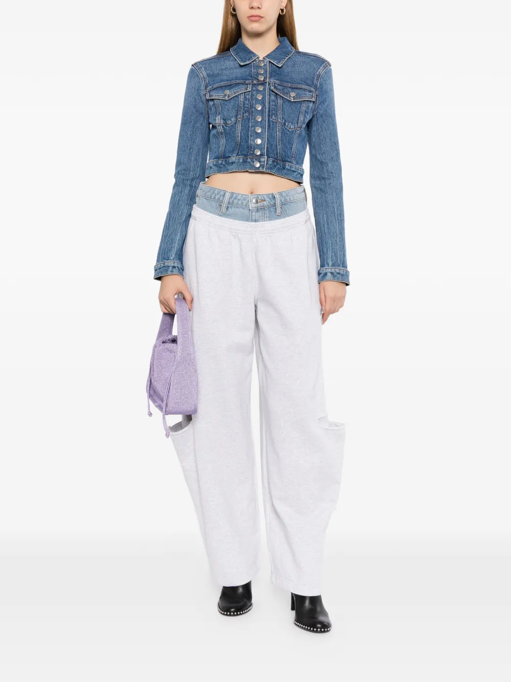 Alexander Wang pre-style slashed sweatpant pants Grijs