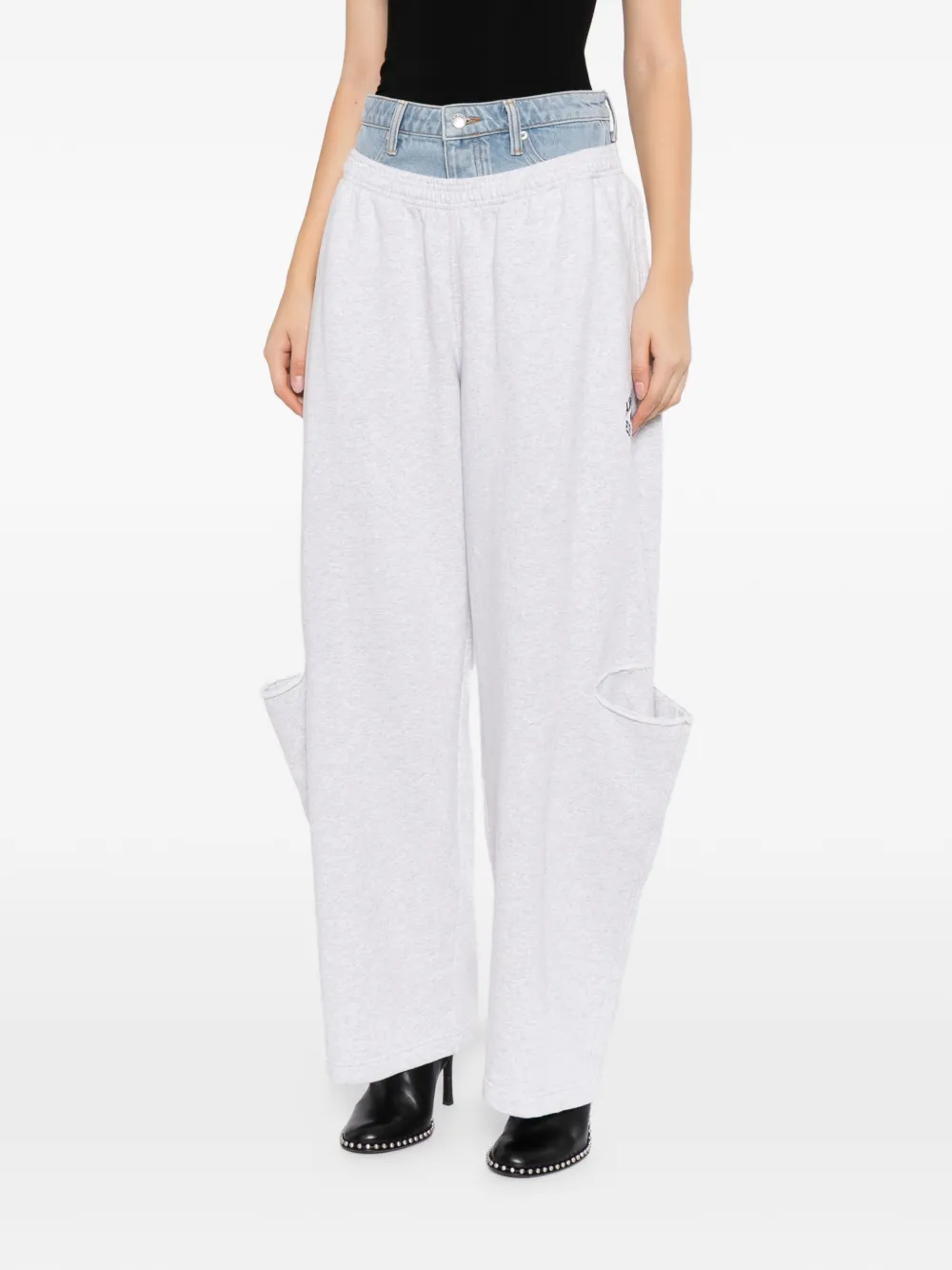 Alexander Wang pre-style slashed sweatpant pants Grijs