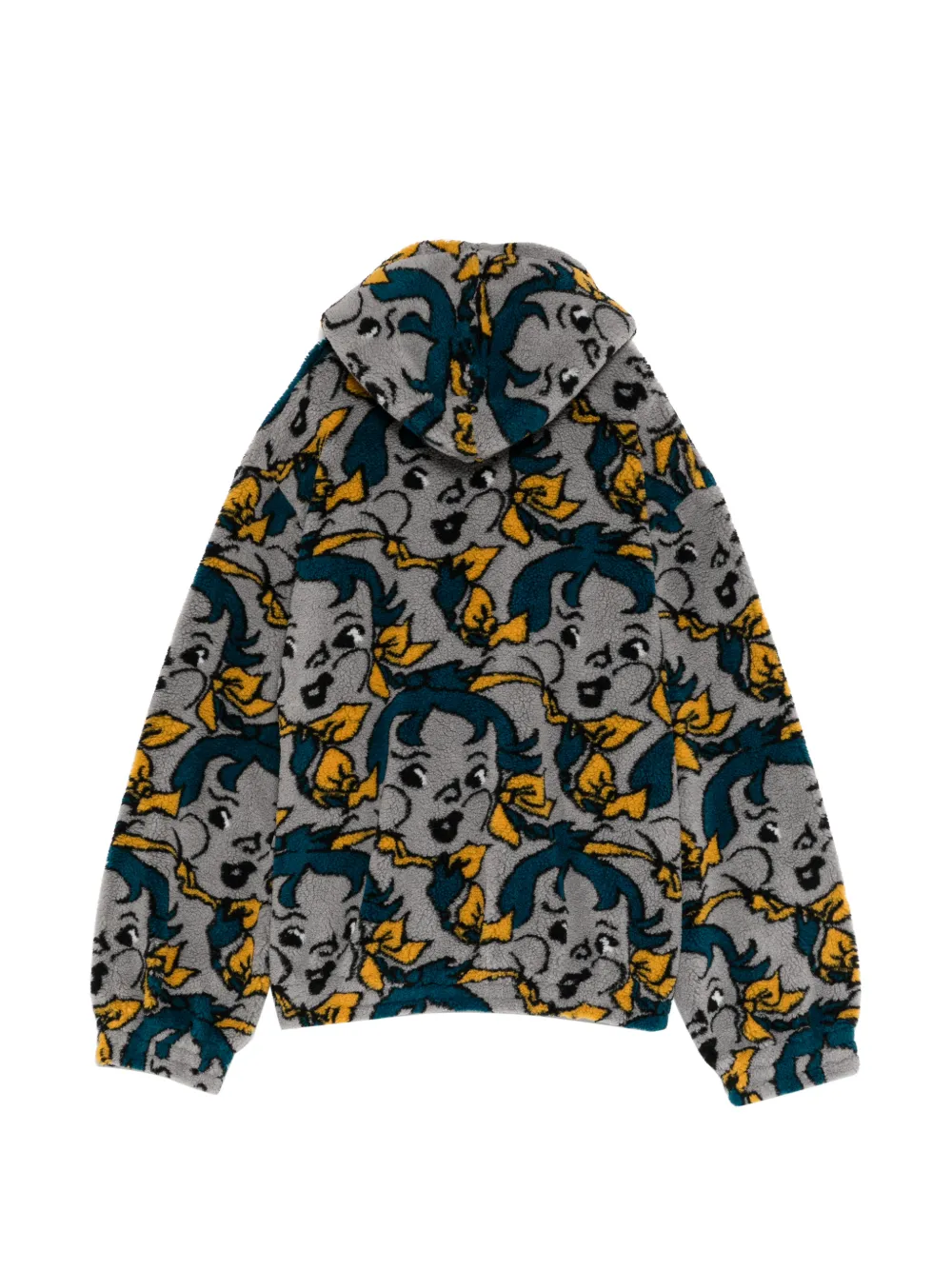 Chopova Lowena Cheeky Girl fleece hoodie Grijs