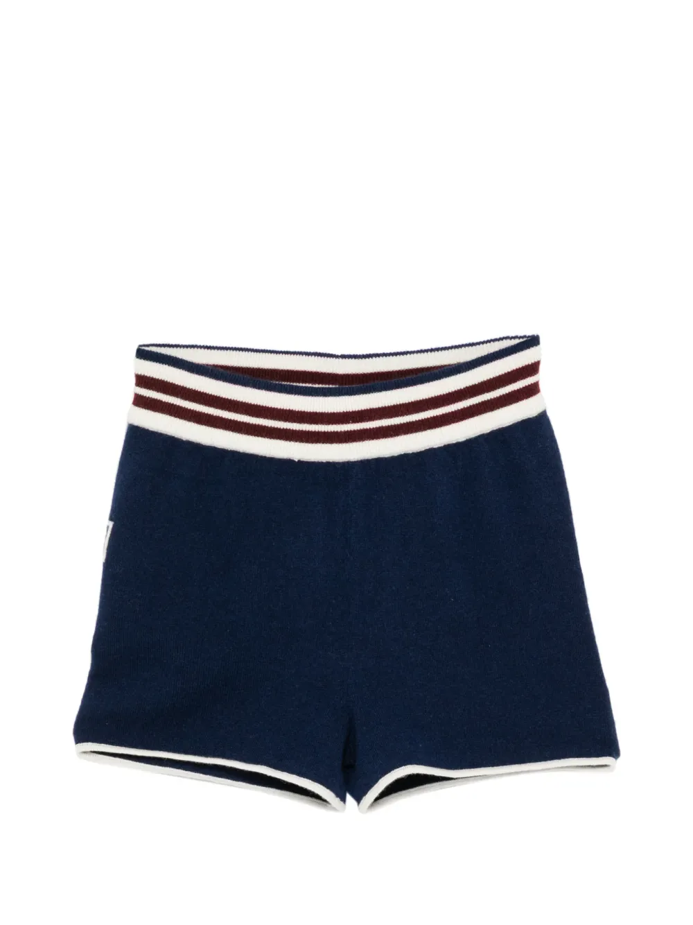 CUDDLEUP mini knitted sport shorts - Bleu