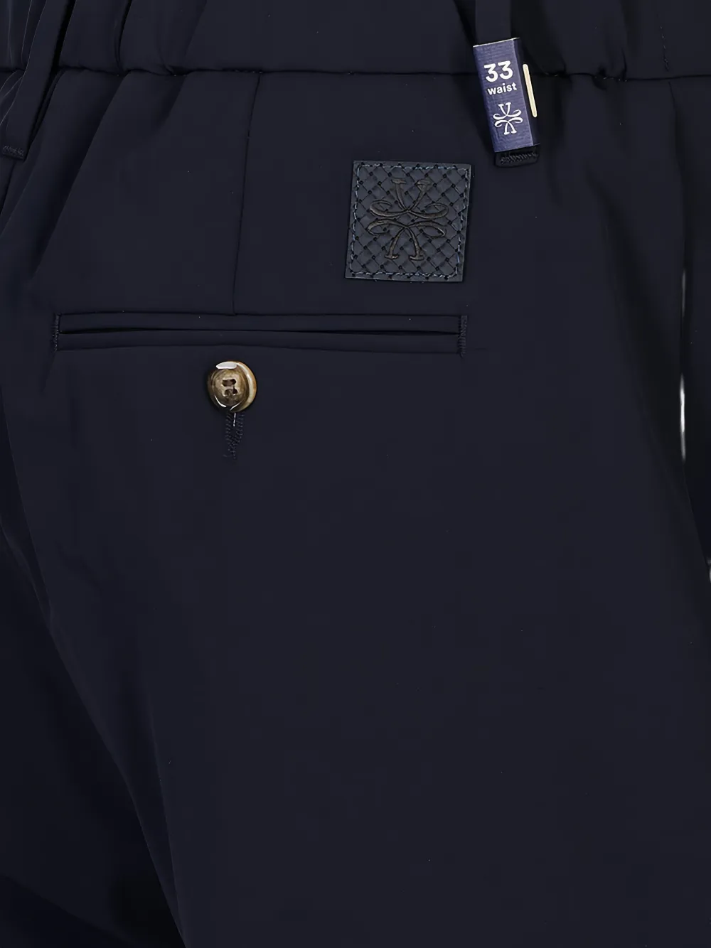 Jacob Cohën Straight broek met logopatch Blauw