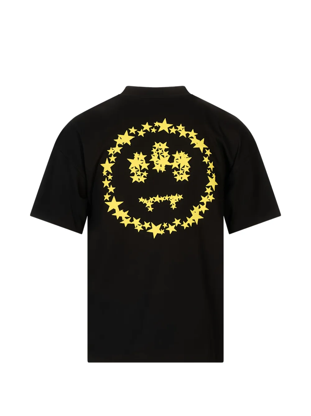 BARROW T-shirt met logo-print en ster-patroon Zwart