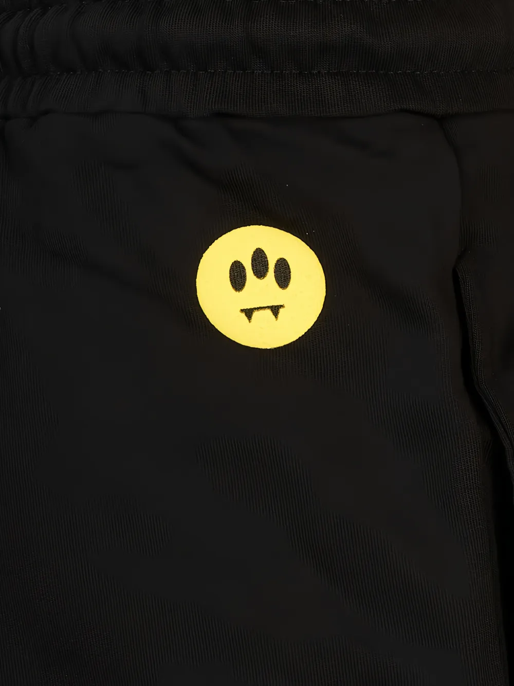 BARROW Trainingsbroek met logo-print en trekkoord van touw Zwart