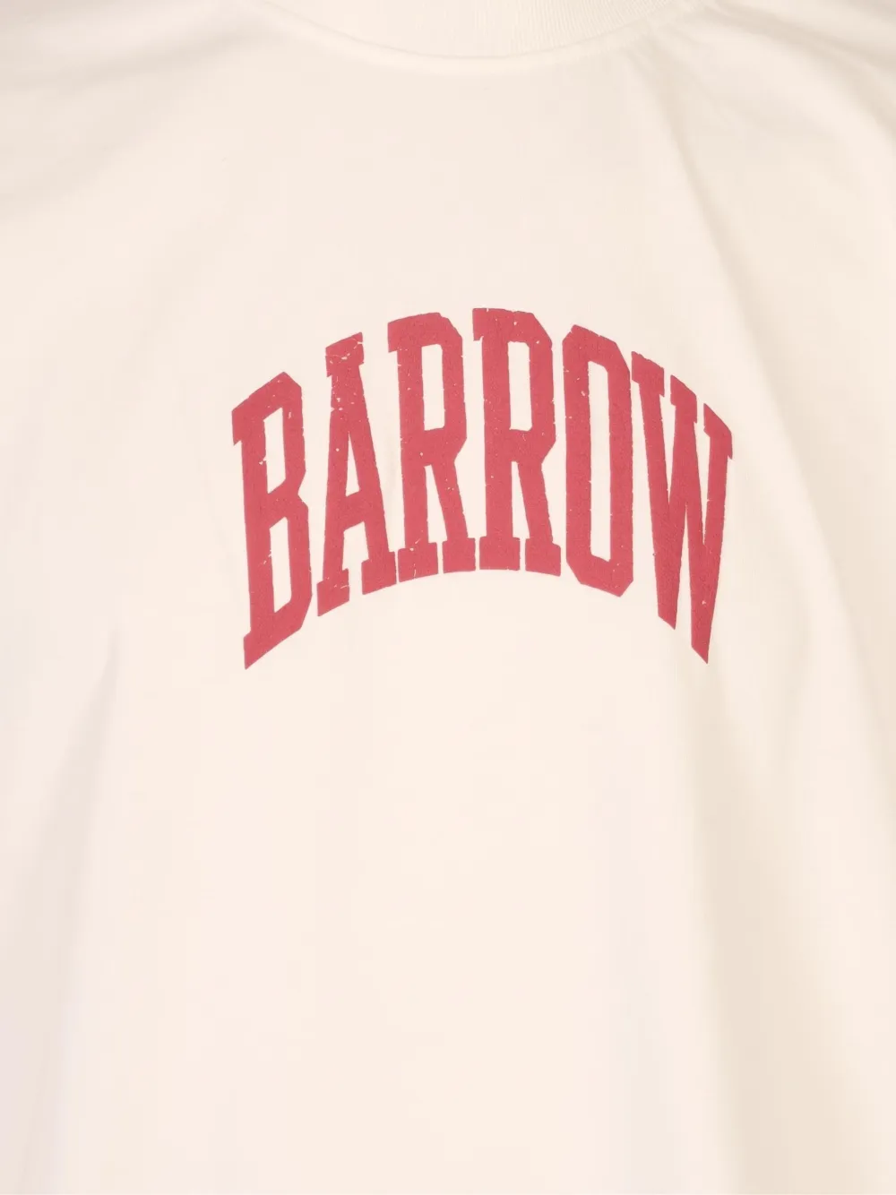 BARROW logo-print star-motif T-shirt Beige