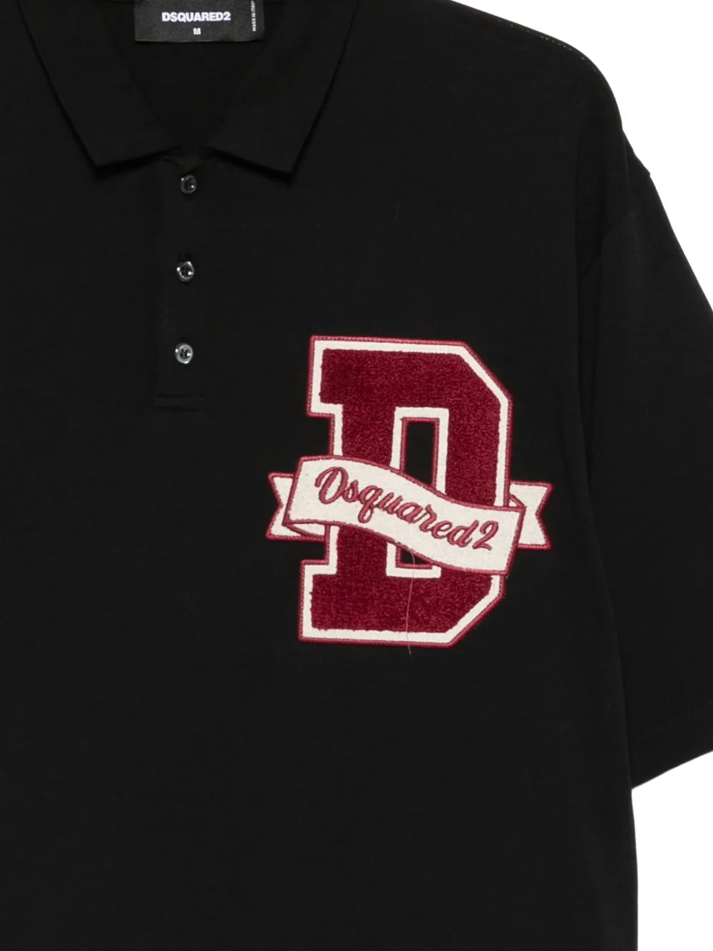 DSQUARED2 Poloshirt met geborduurd logo Zwart