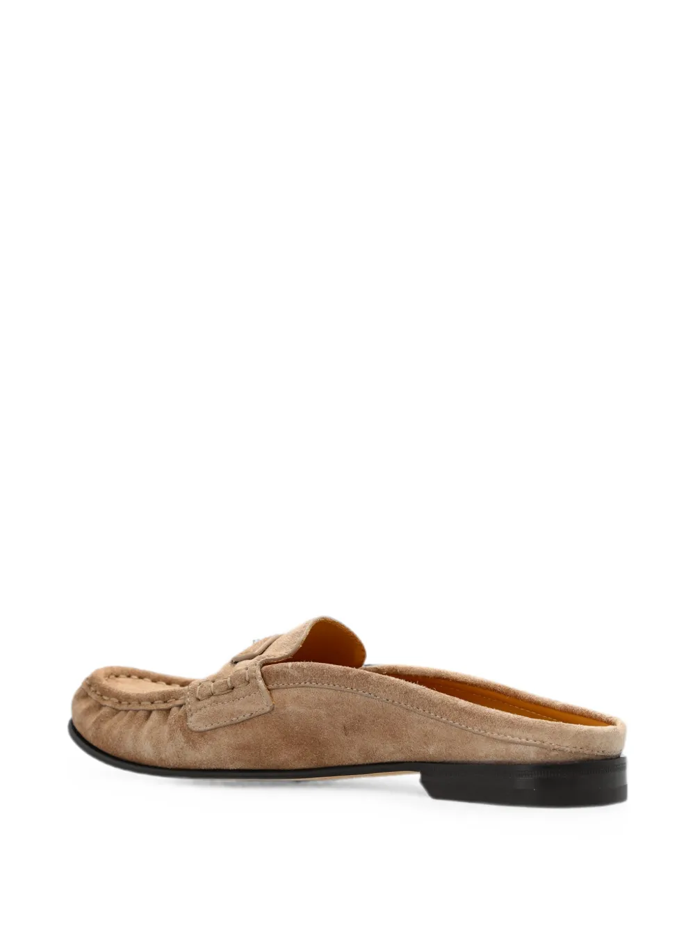 FENDI beige suede sabots