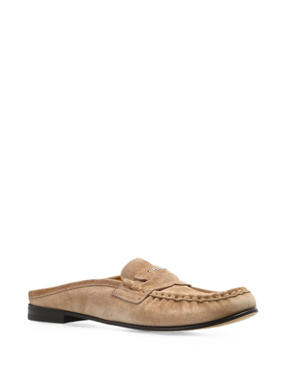 FENDI beige suede sabots