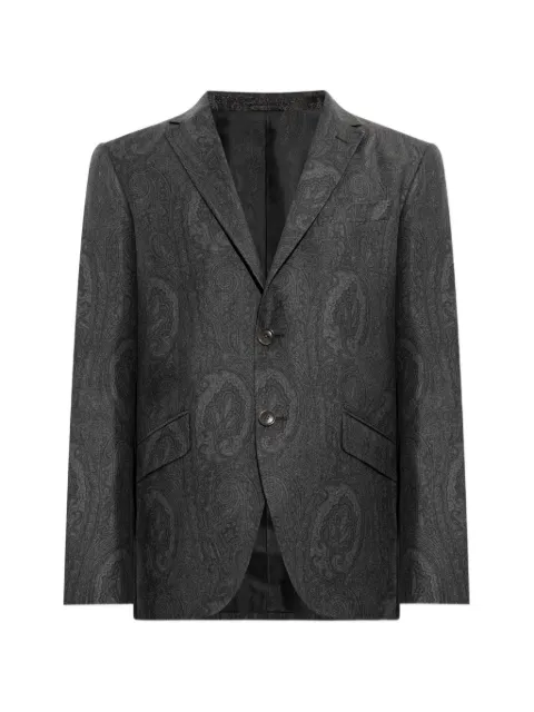 ETRO paisley-print wool blazer