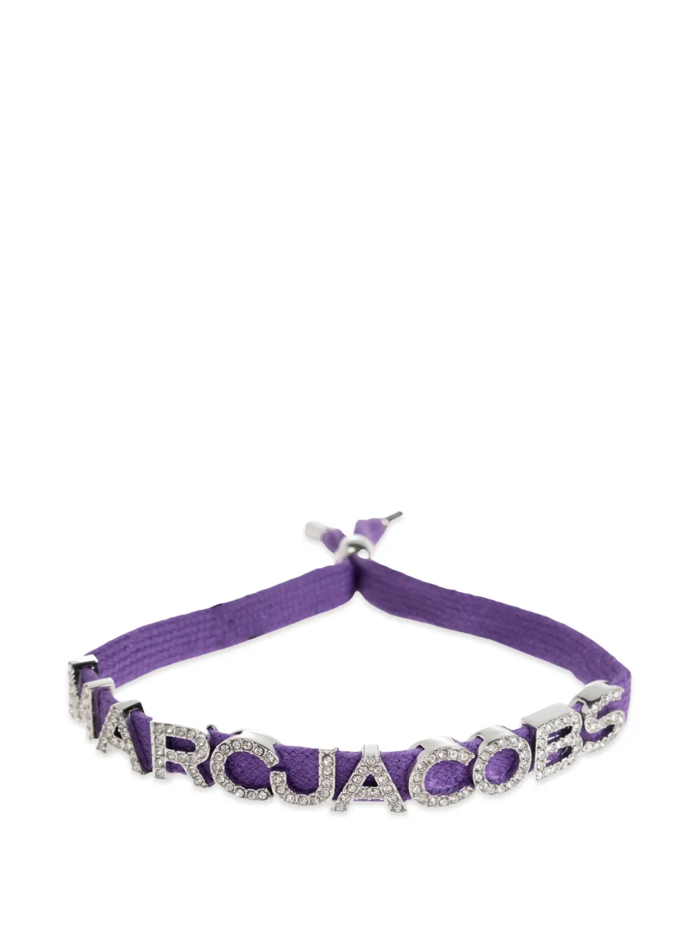 Marc Jacobs crystal-embellished logo bracelet - Violett