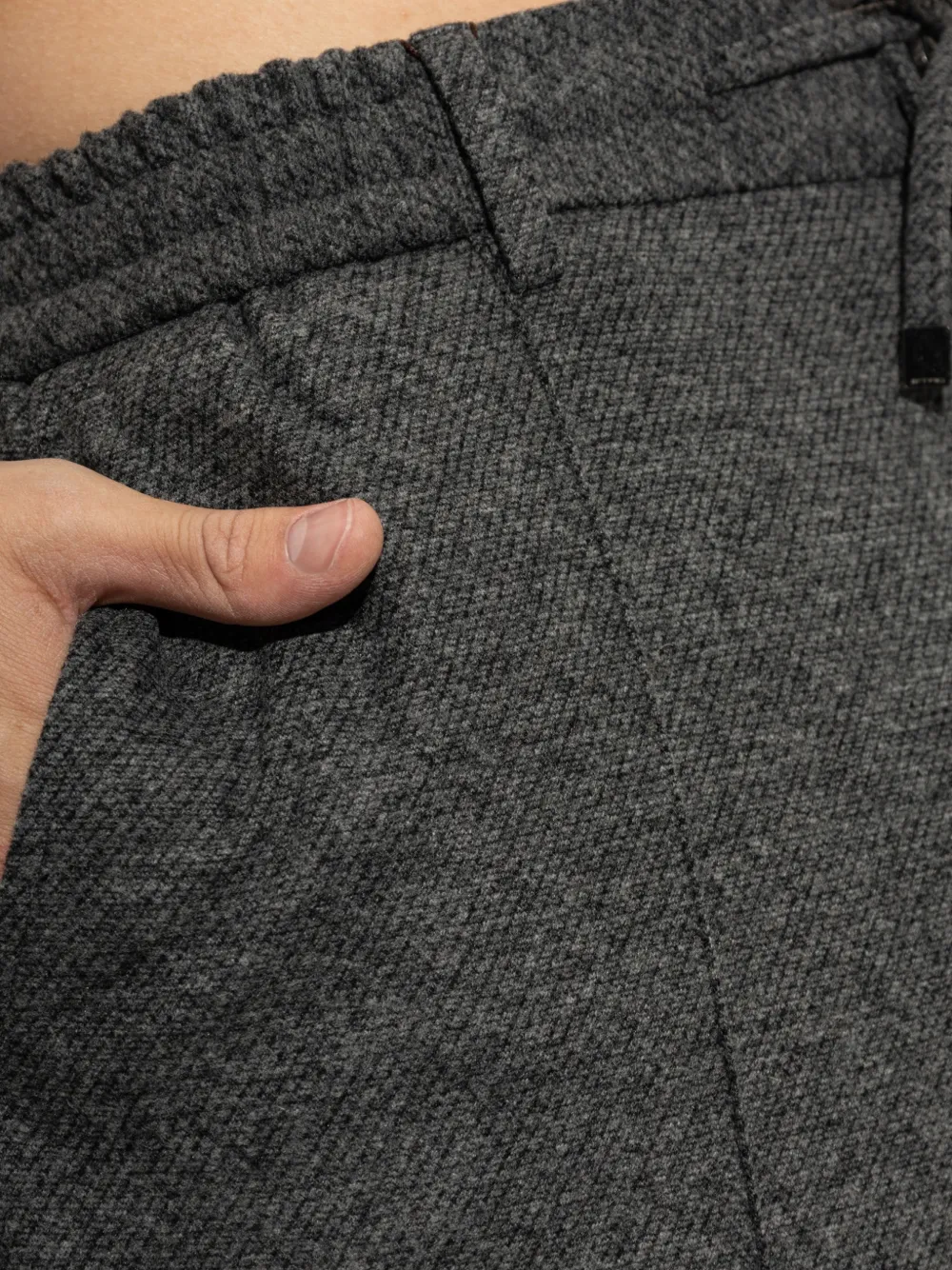 ETRO Broek met trekkoordtaille Grijs