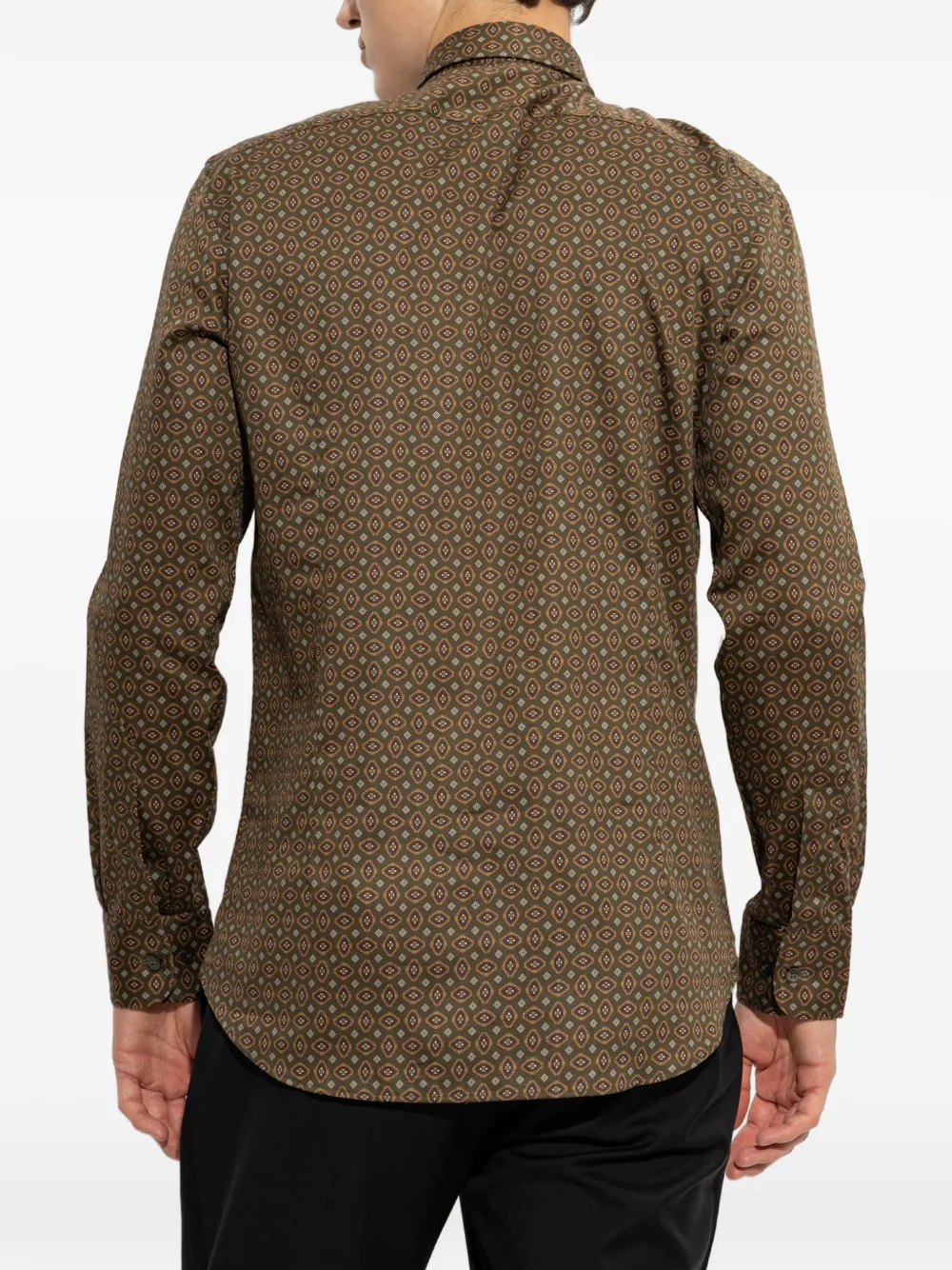 ETRO Overhemd met geometrische print Bruin