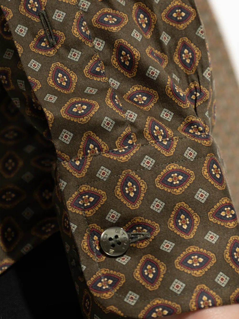 ETRO Overhemd met geometrische print Bruin