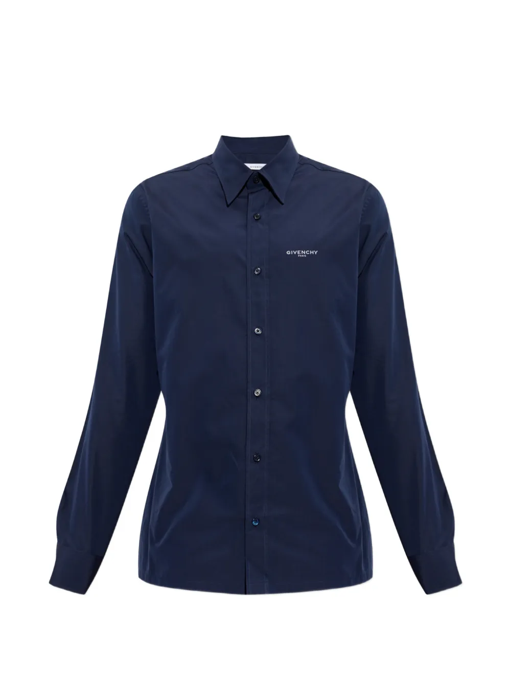 Givenchy embroidered-logo shirt - Blau
