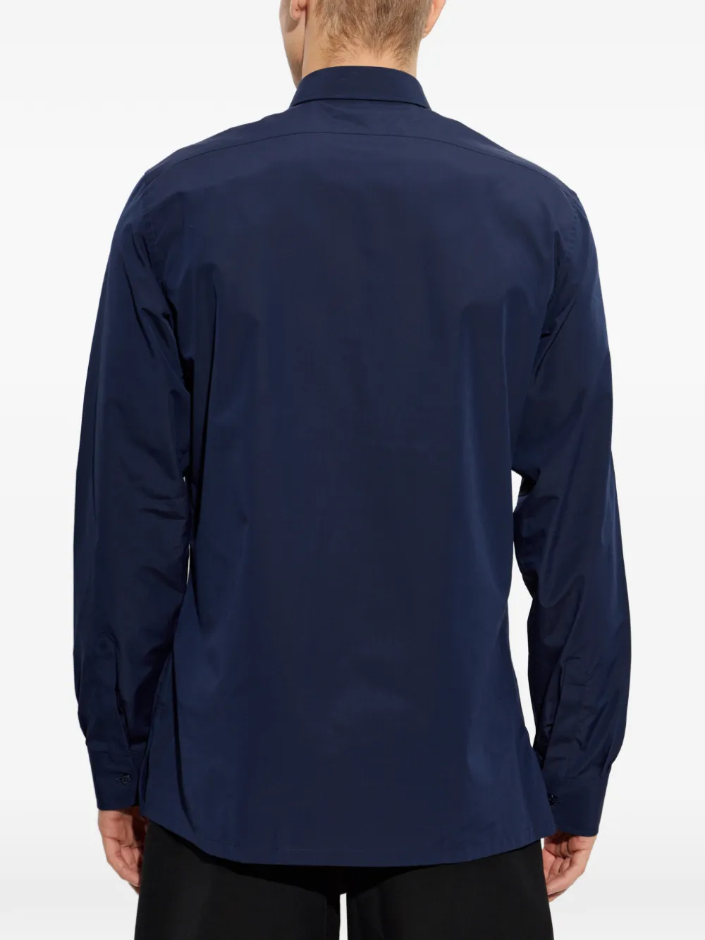 Givenchy embroidered-logo shirt Blauw