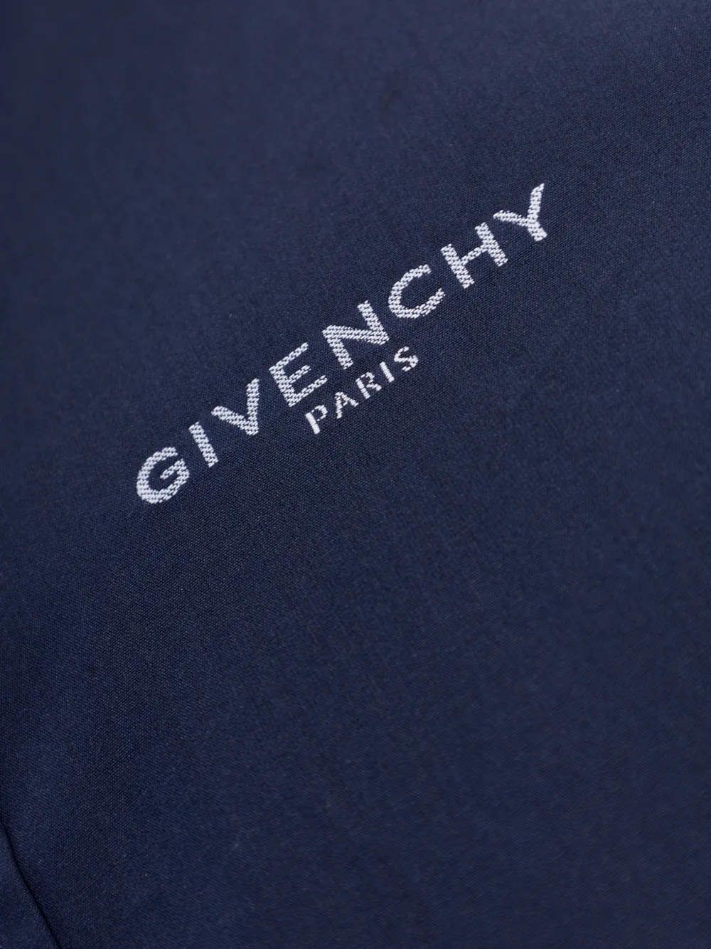 Givenchy embroidered-logo shirt Blauw